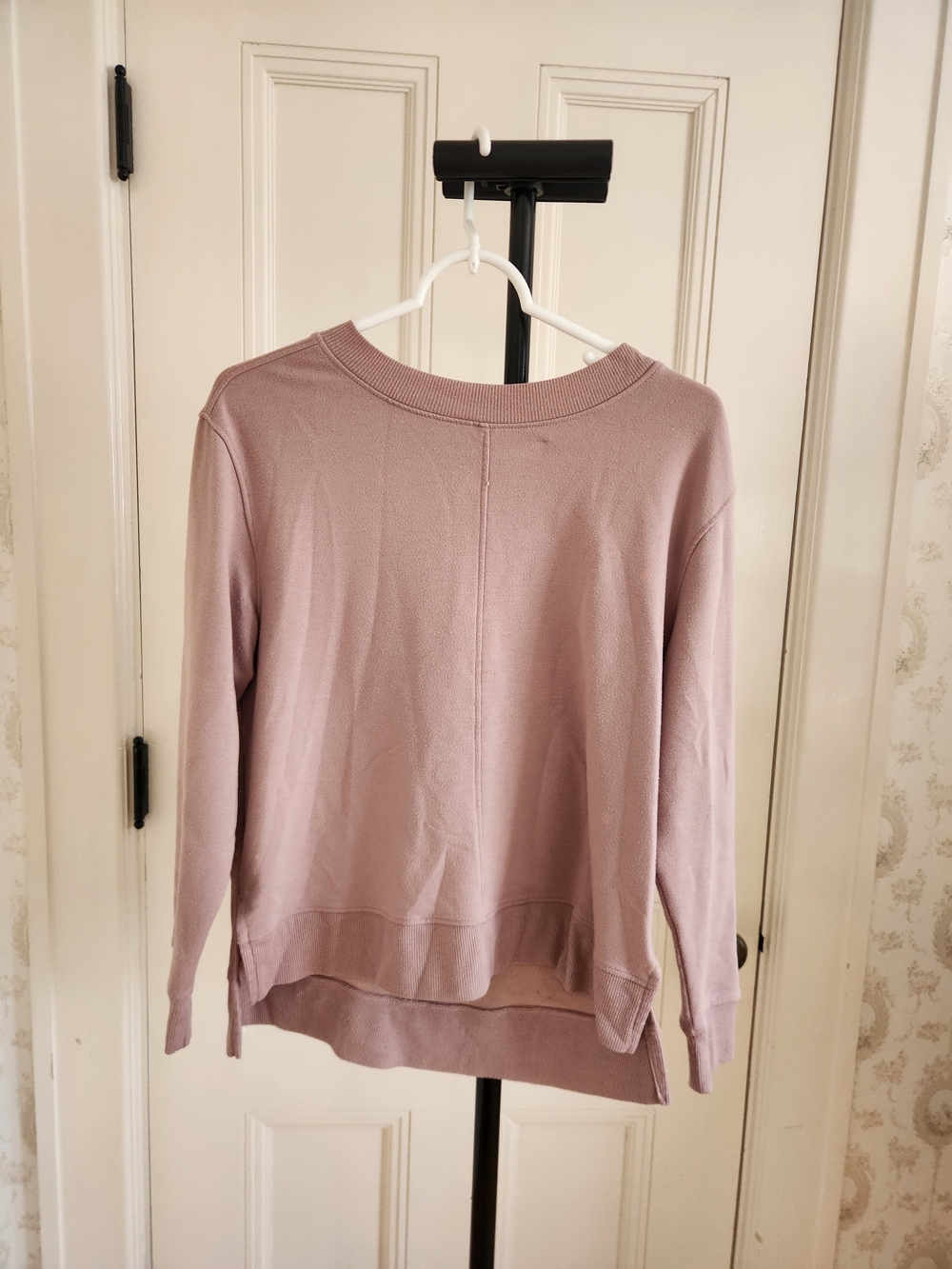 Apana Mauve Scoop Neck Pullover Sweater